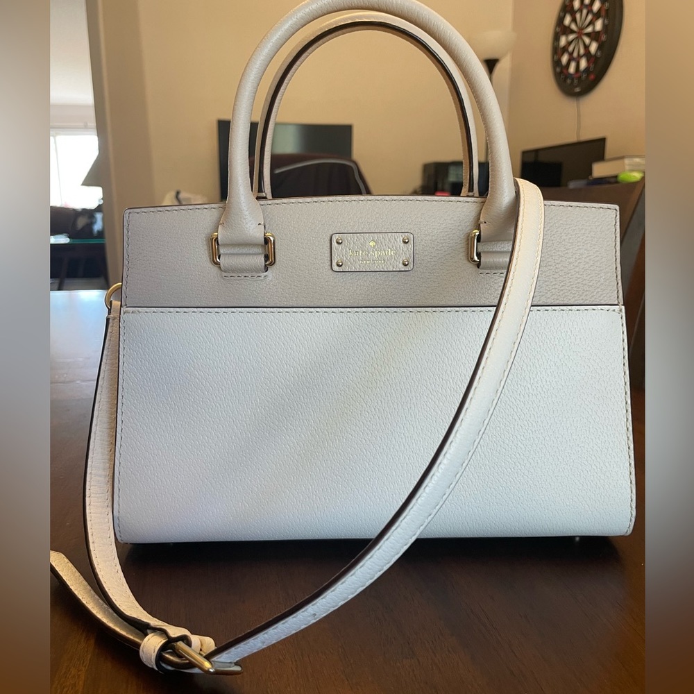 Kate Spade White and Cream Satchel/Crossbody